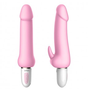 HK LETEN Dream Dildo G-Spot Clit Stimulator Smart Warming Dual-Vibrator (Chargeable - Pink)